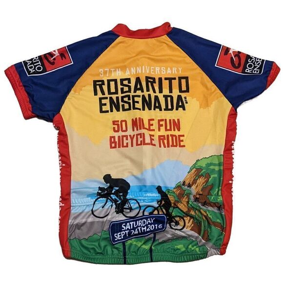 World Jerseys Rosario Ensenada Anniversary Cycling Top Athletic Full Zip XXL - Picture 2 of 6